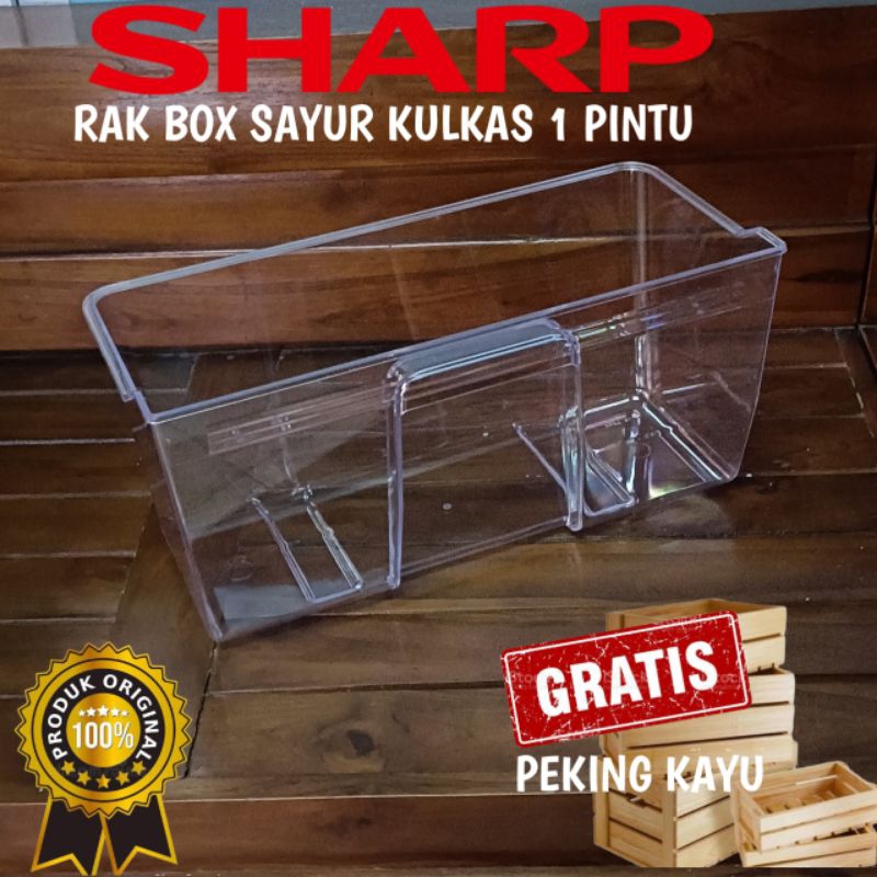 RAK BOX SAYUR DAN BUAH KULKAS SHARP TYPE SJ-X185 KULKAS 1 PINTU ORIGINAL