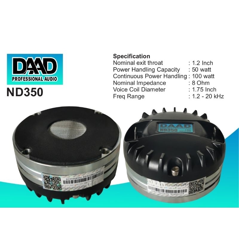 Driver tweeter Neodymium DAAD ND350