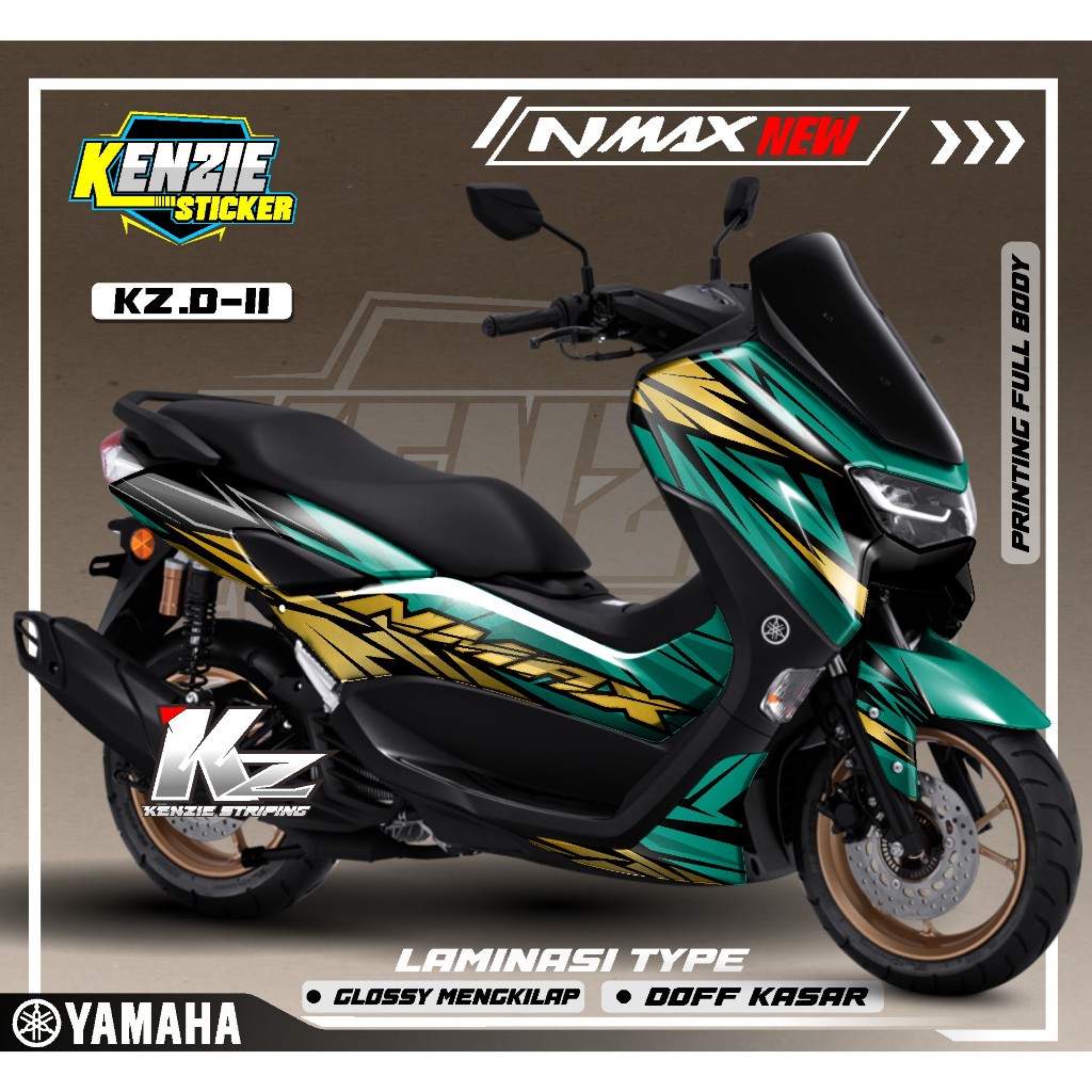Decal Stiker Nmax New 2021 2022 2023 Full Body Motor Yamaha Connected 2020 Variasi Facelift Aksesoris Modifikasi Sticker Dekal KZD 11