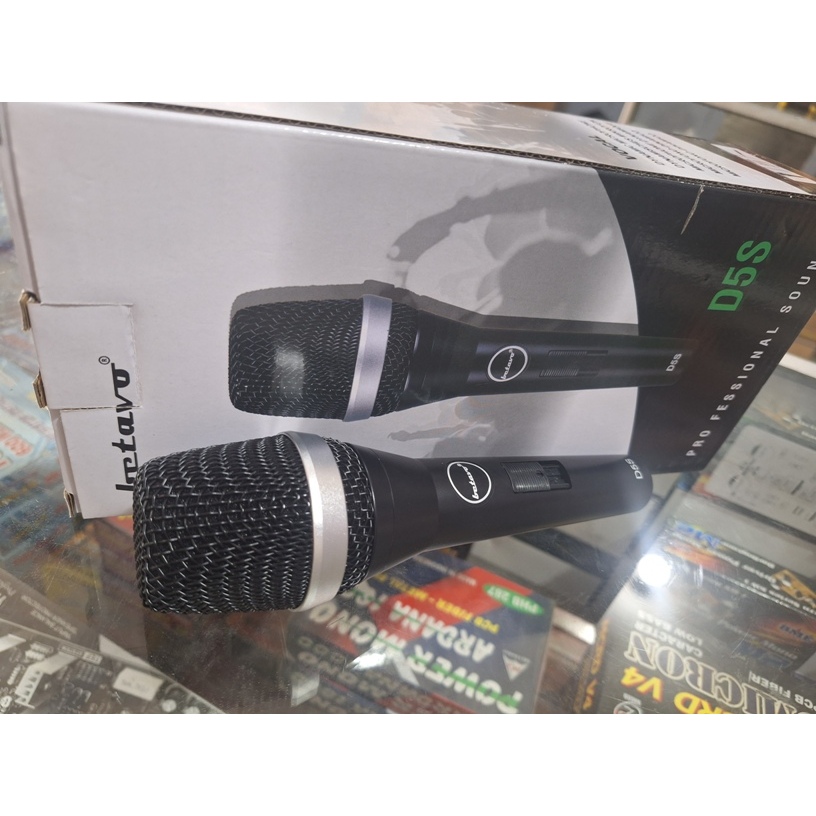 Microphone MIC Cable KARAOKE PROFESIONAL BETAVO D5S SUPER PEKA