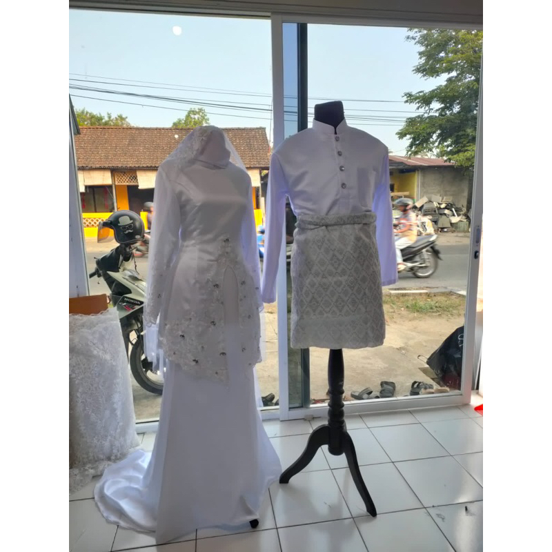 gaun pengantin muslimah syar'i modern gaun walimah gaun akad wedding dress muslimah