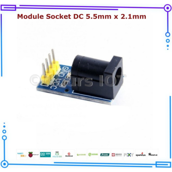 Module Socket Female DC 5.5mm x 2.1mm Jack DC IN 9v 12V Berkualitas