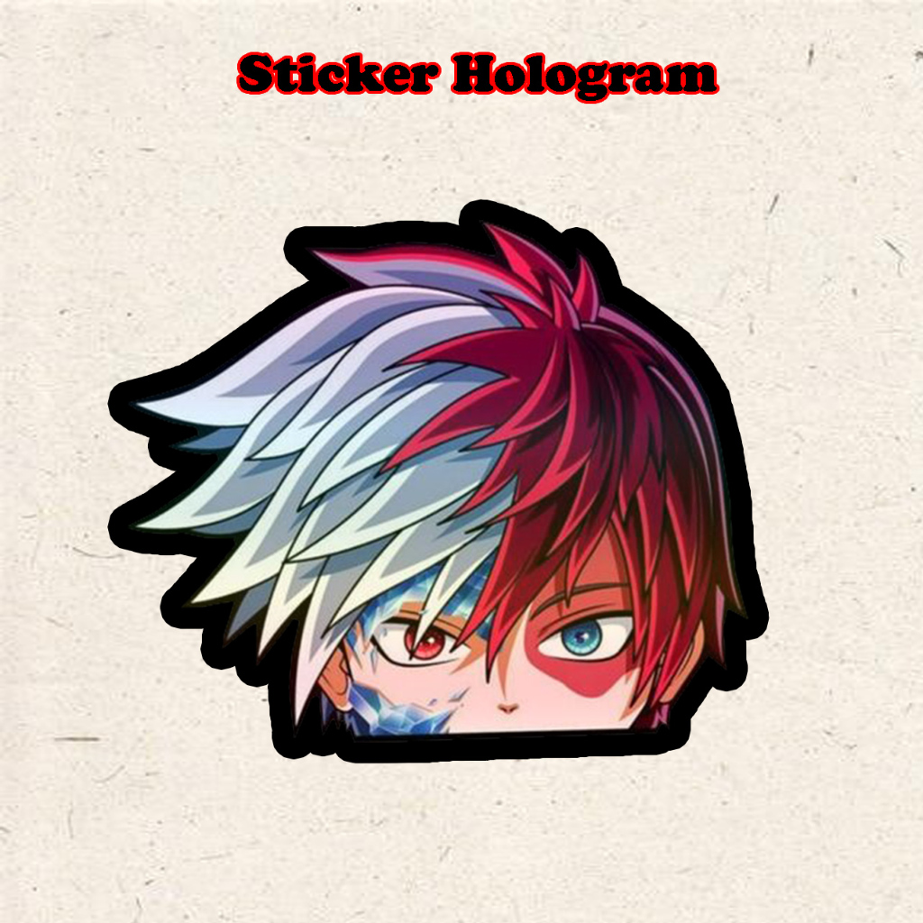 

Stiker Hologram Anime Shoto todoroki ukuran 8 cm