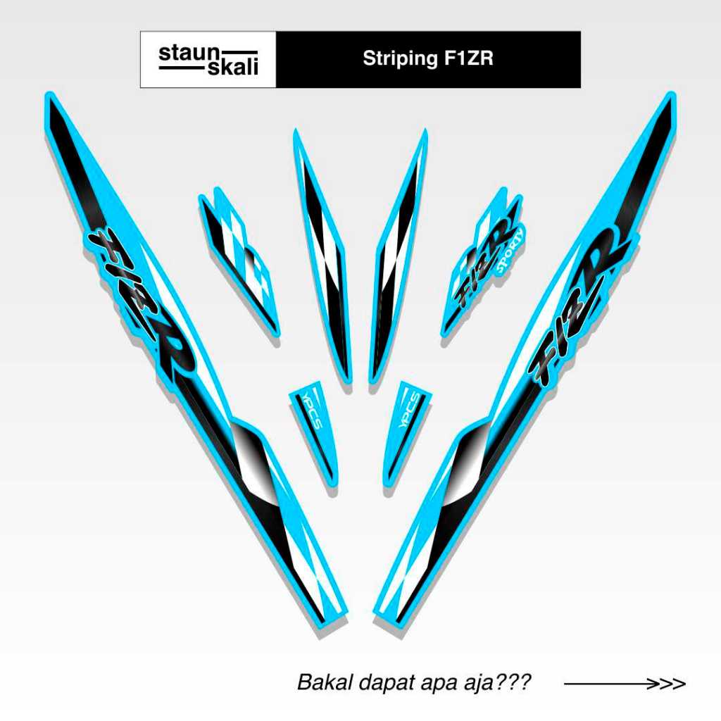 Striping Yamaha F1ZR Variasi (7) Thailand Original Ori Malaysia Vietnam Ardath Albino 1997 1998 1999