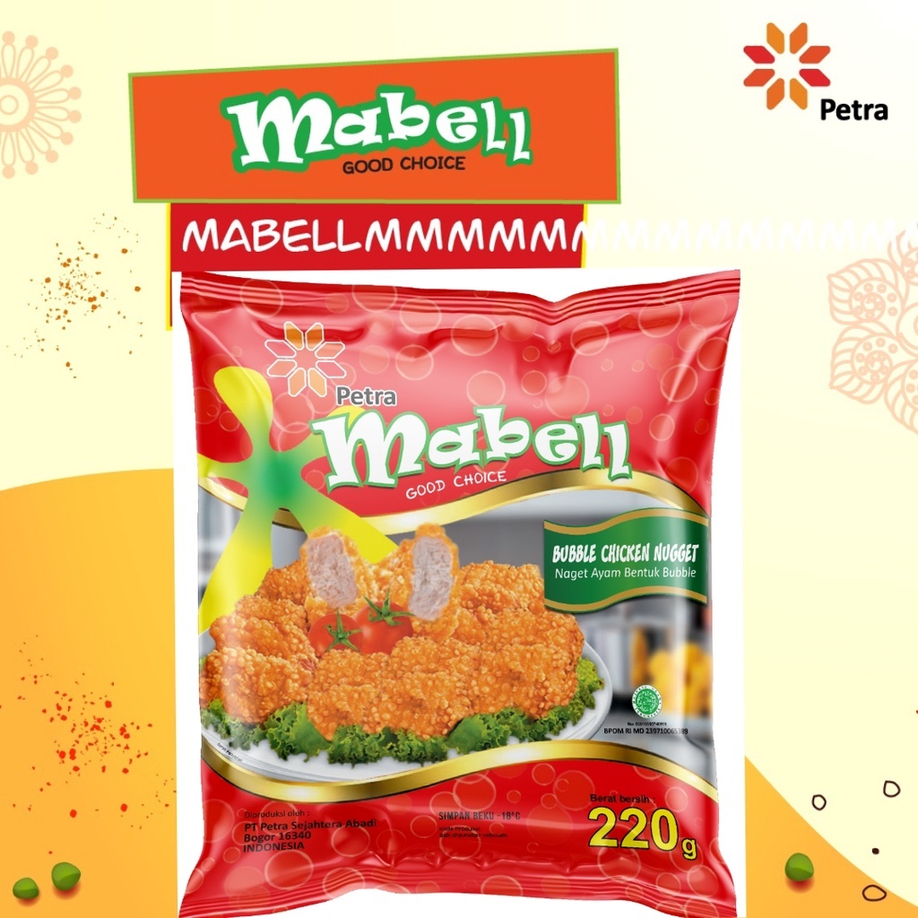 

Mabell Chicken Nugget 220 gram Nugget Ayam 220gr