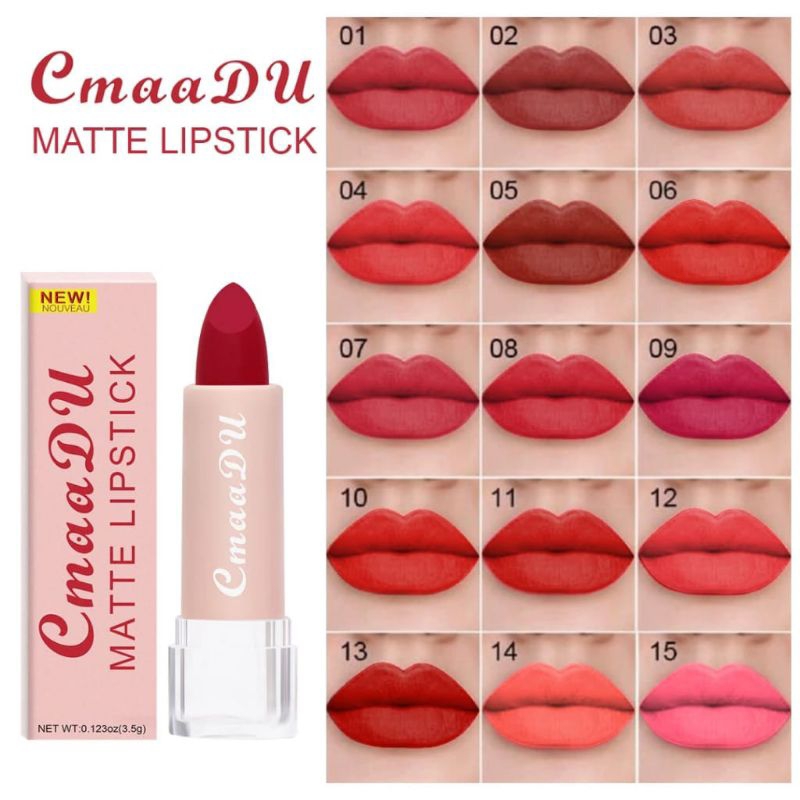 CMAADU MATTE LIPSTIK LONGLASTING LIPSTIK BPOM WATERPROOF XX021