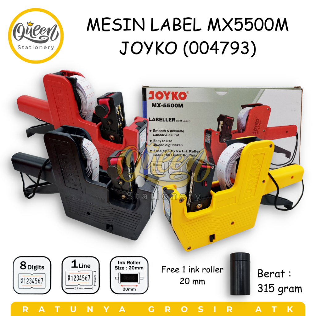 

1 PCS MESIN LABEL MX5500M JOYKO (004793) - ALAT LABELLER PRICE TAG 1 BARIS