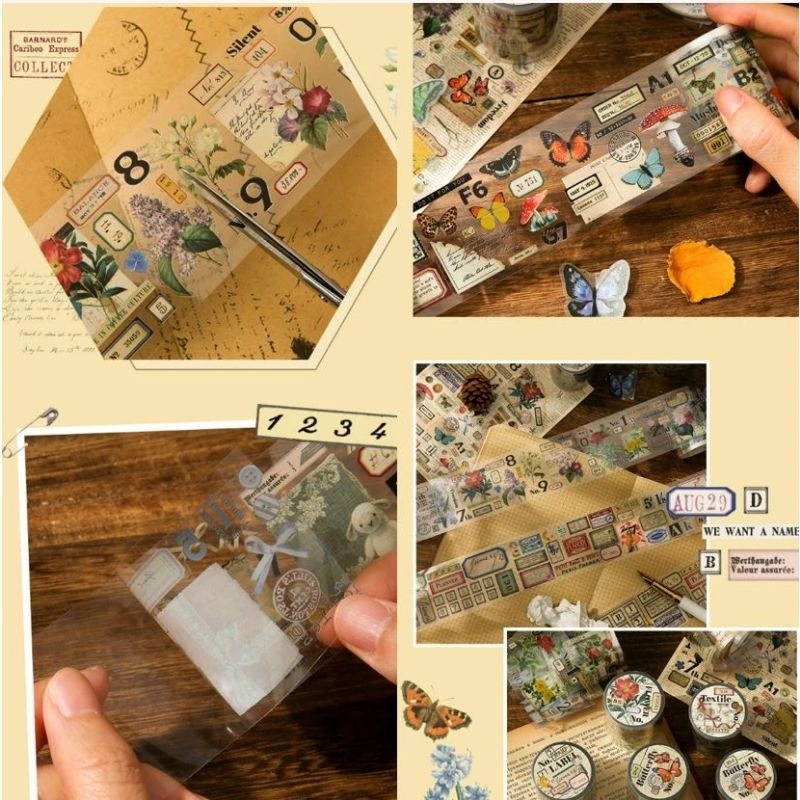 

Pet and Washi tape deco jurnal series nature bujo case