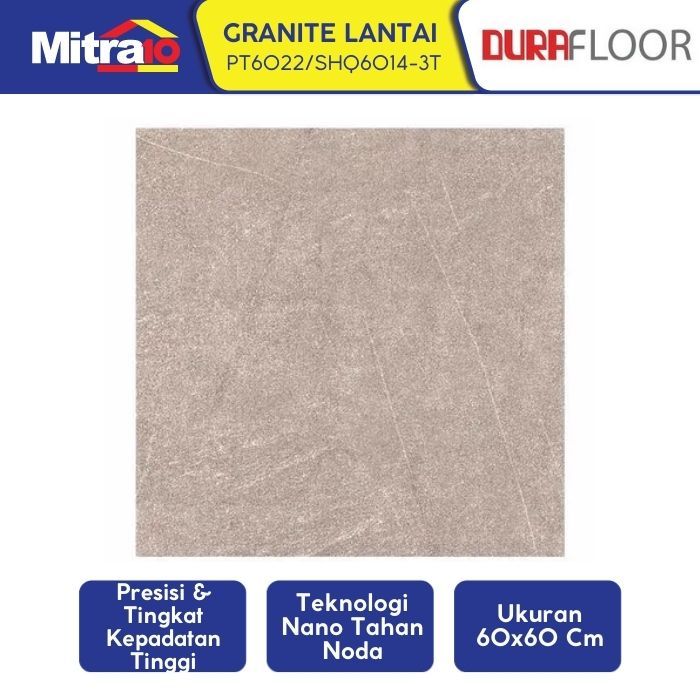 Durafloor Granite Lantai PT6022/SHQ6014-3T 60x60 Cm Coklat
