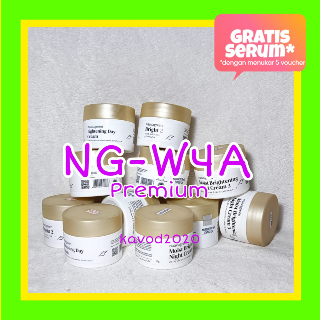 Krim Malam Naavagreen NG-W4A PREMIUM Whitening Night Cream by dr Fredi Setyawan Skincare Original Sk