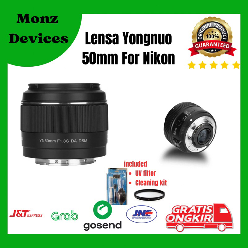Lensa Yongnuo YN 50MM F1.8 for Nikon Lensa Fix Yongnuo Nikon/lemsa kamera/