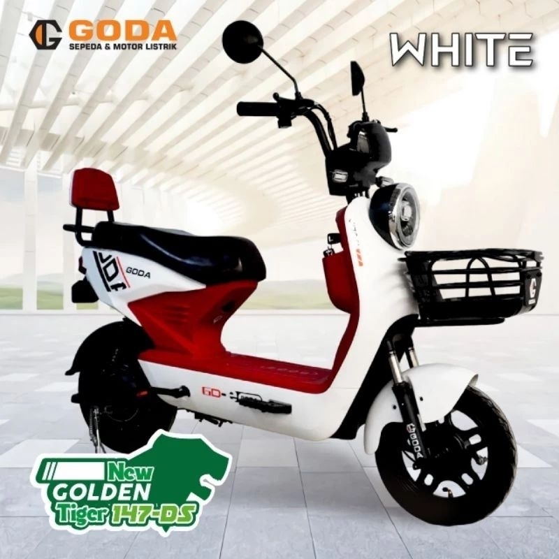 SEPEDA LISTRIK GODA 147-DS PUTIH