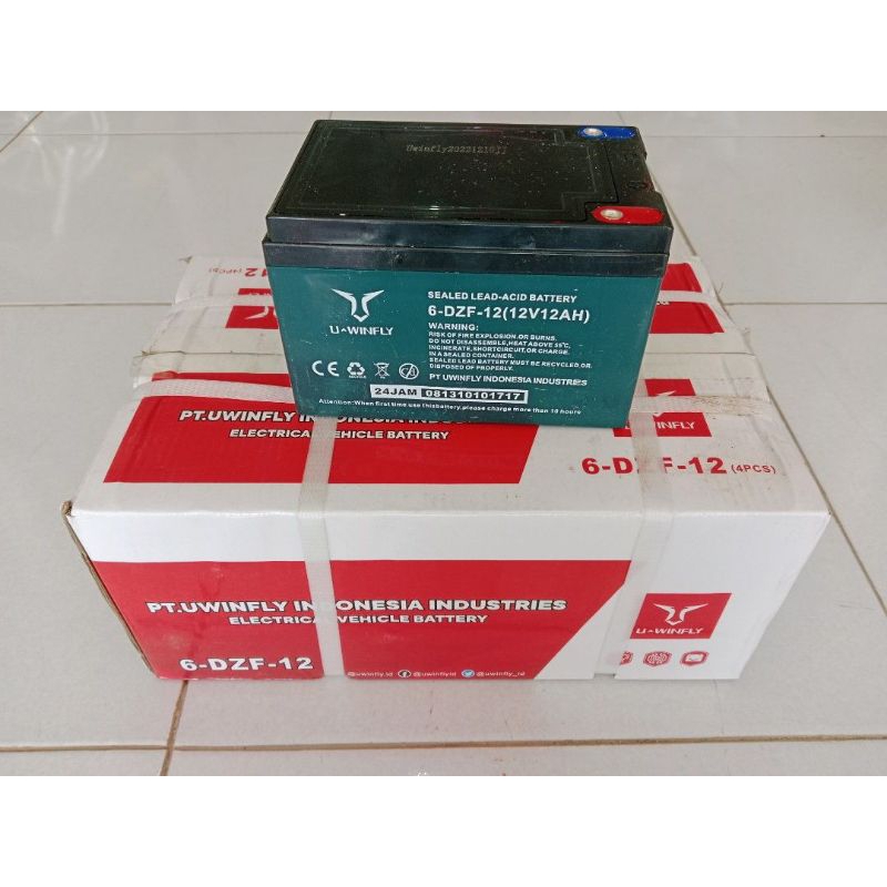 Baterai sepeda listrik uwinfly 12 v ORIGINAL