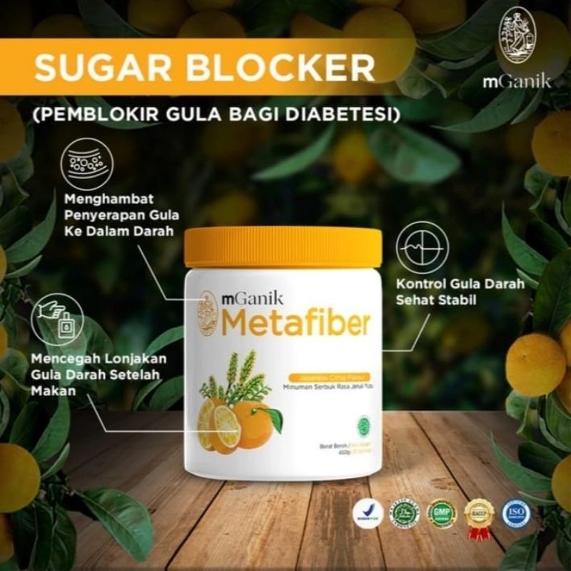 

mGanik Metafiber rasa Jeruk Yuzu 450gr | Sugar Blocker for Diabetes