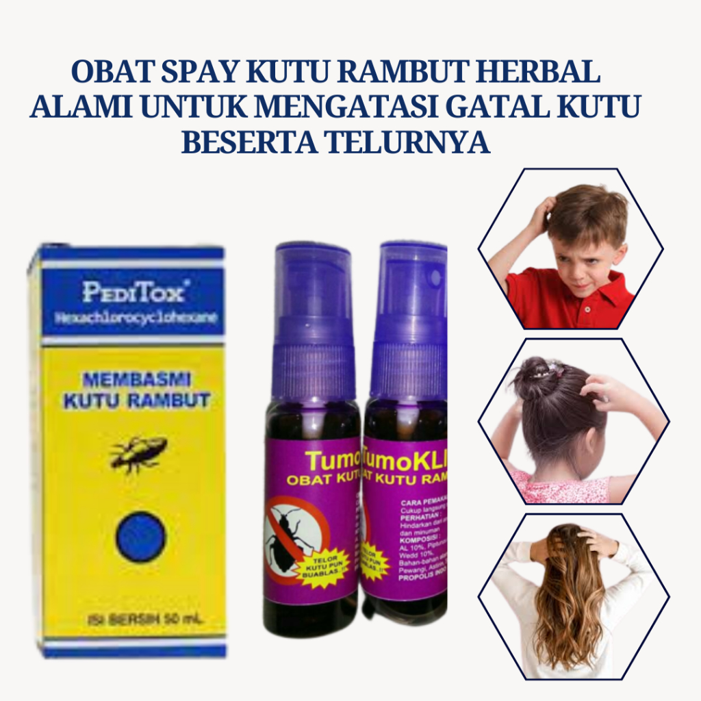 Obat Kutu Rambut Penghilang Kutu Rambut Dan Telurnya Permanen Spray Rambut Semprot Minyak Kutu Rambu