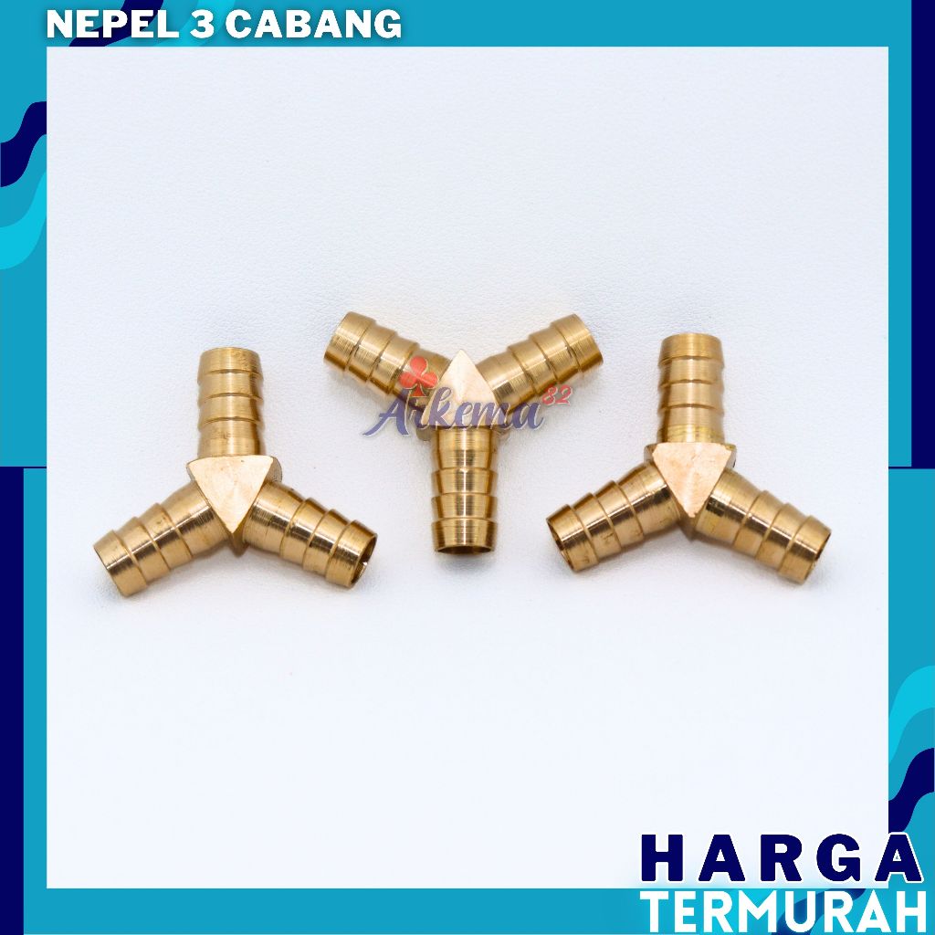 NEPEL CABANG 3  KUNINGAN SELANG GAS SAMBUNGAN KUNINGAN GAS CABANG 3  NEPEL ABANG 3 KOMPOR GAS