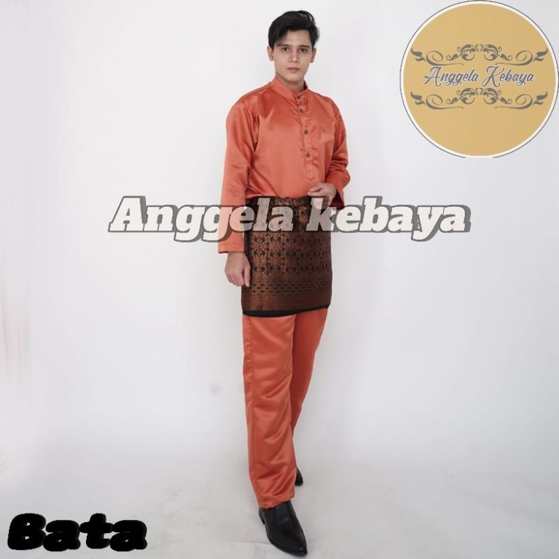 SETELAN BAJU MELAYU PRIA/STELAN SATIN BRIDAL/SETELAN BAJU KURUNG PRIA
