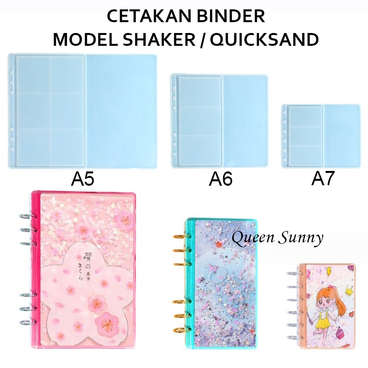 

Cetakan Resin Binder Model SHAKER Quicksand / Buku Note / Mold Binder / Cetakan Silikon