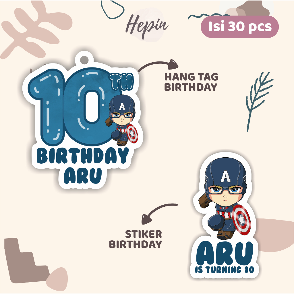 

(30pcs) cetak diecut Hang tag & stiker label ulang tahun tema MARVEL /label tag ulang tahun murah/hang tag ulang tahun/tag souvenir ulang tahun/stiker nama ualang tahun/diecut stiker&t ag