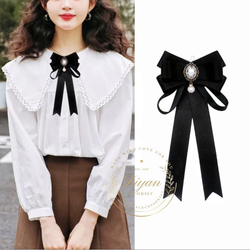 pita brooch // pita baju // korean ribbon brooch