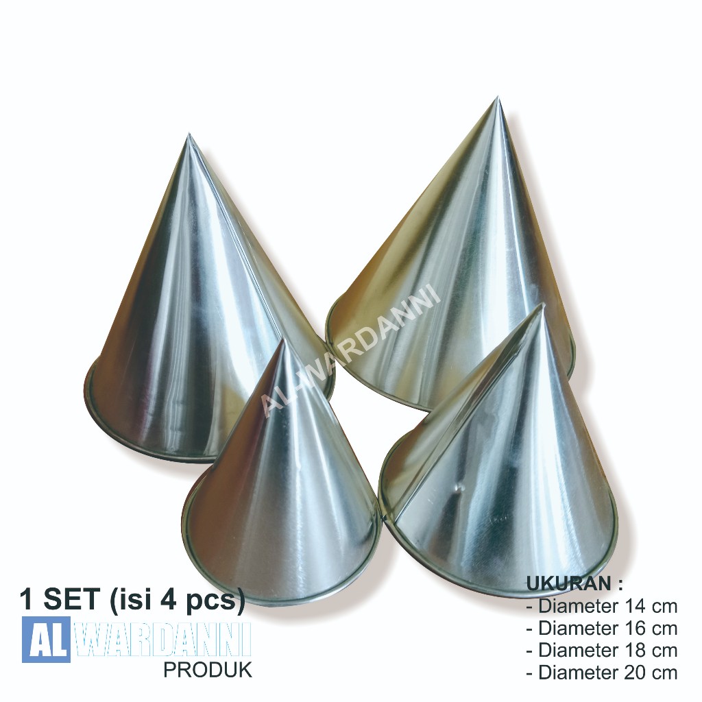 1 set isi 4 pcs Cetakan tumpeng /cetakan tumpeng polos mini/cetakan tumpeng mini
