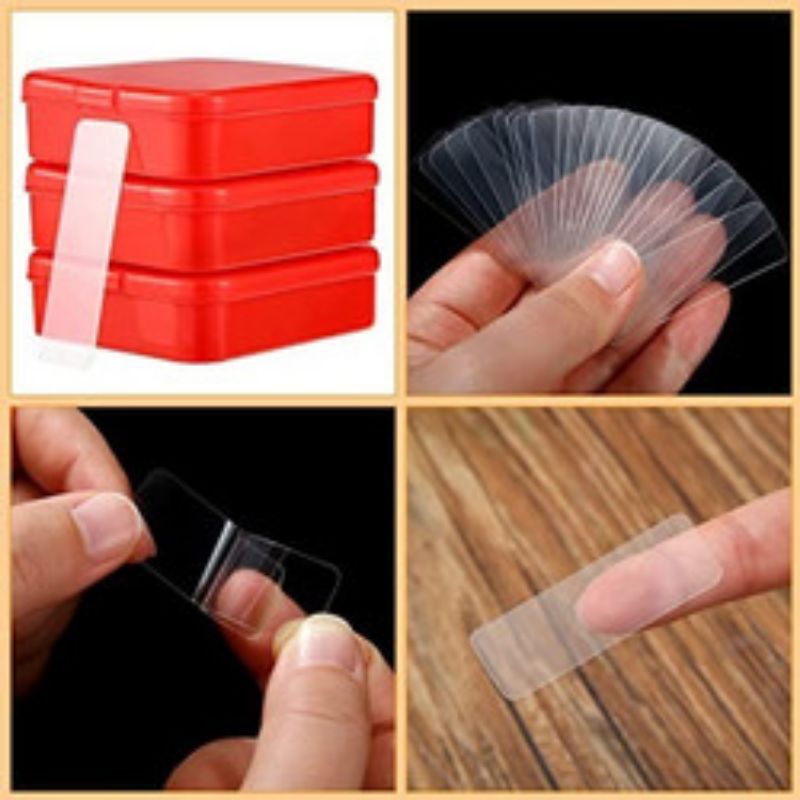 60 PCS LAKBAN MINI BENING SERBAGUNA // DOUBLE TAPE MINI ISI 60 PCS // DOUBLE TAPE 2 SISI