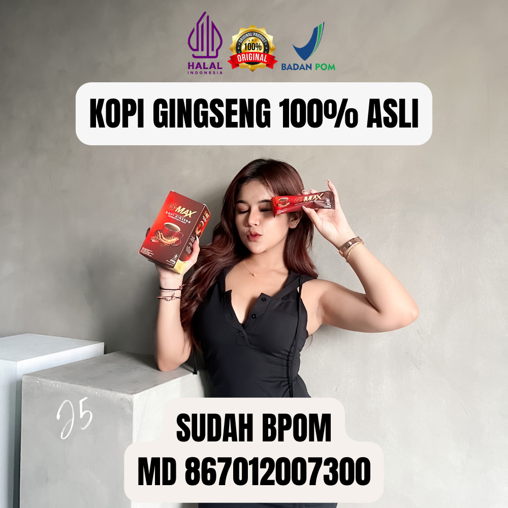 

KOPI GINGSENG GMAX KOPI HERBAL MENAMBAH STAMINA WANITA AMAN DI PERUT