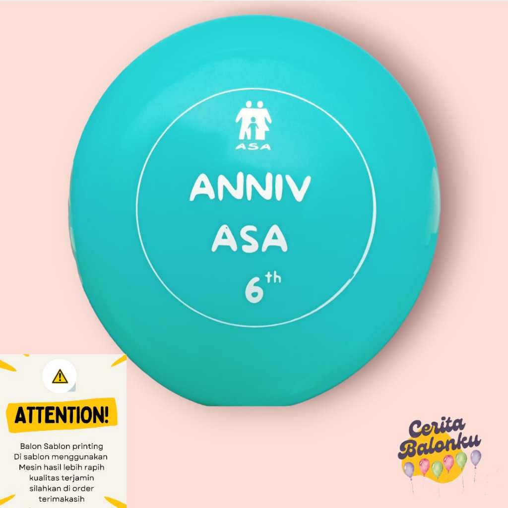 Balon Sablon Custom Printing Logo