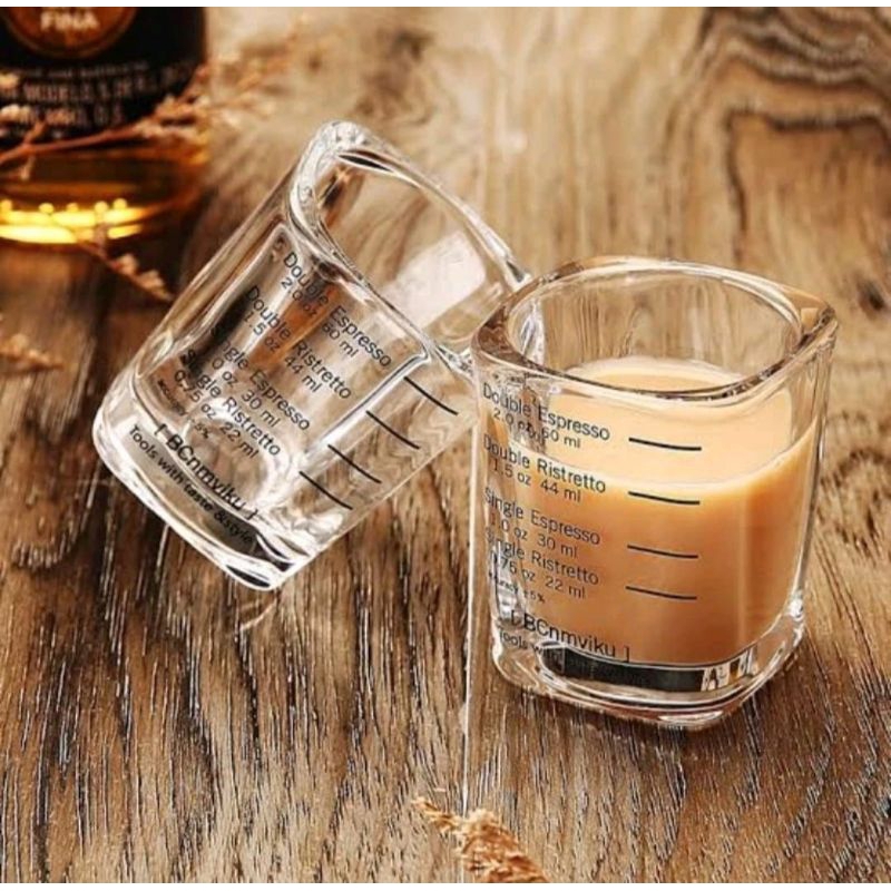 Gelas Ukur Kopi Kaca 60Ml Untuk Espresso