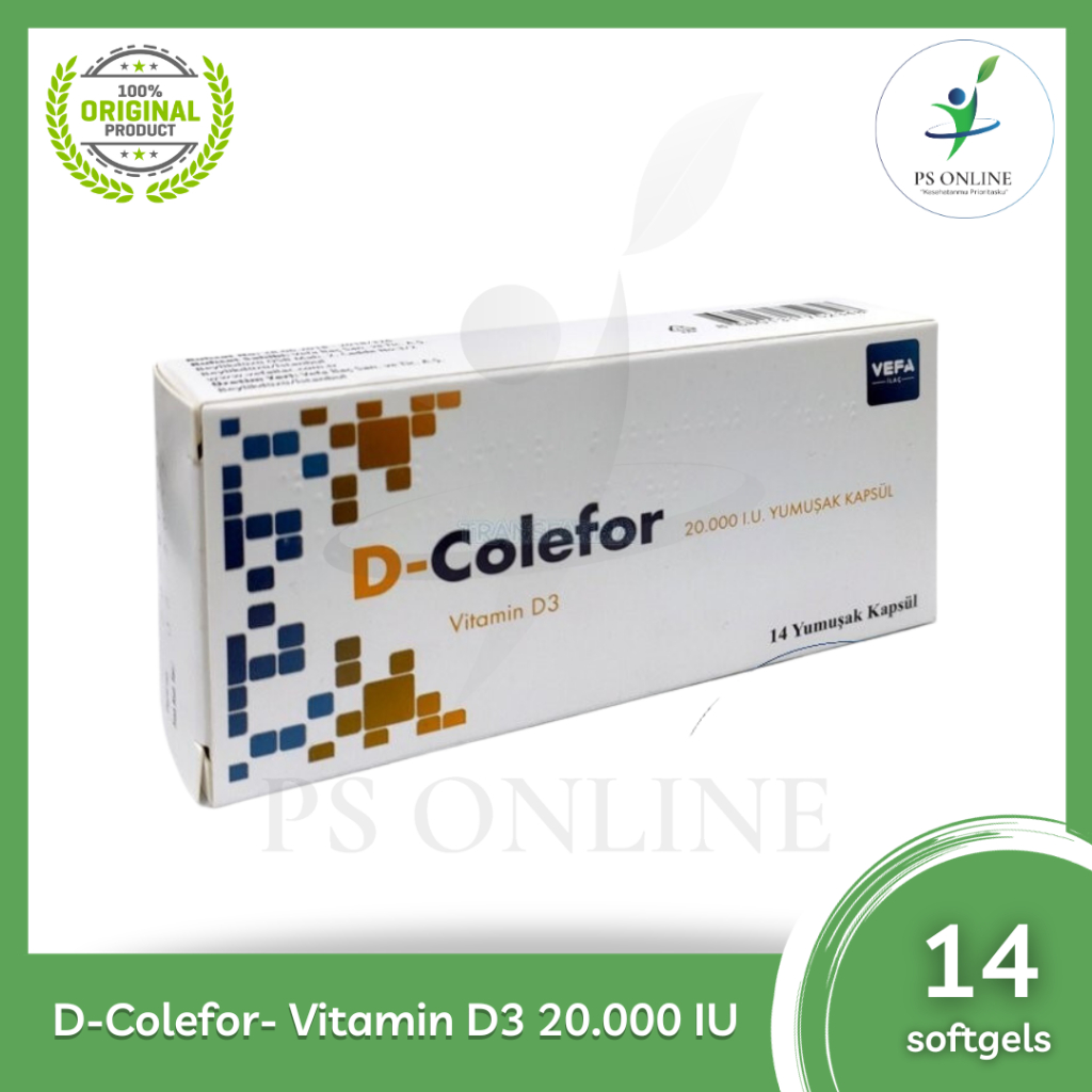 D-Colefor 20.000 IU Soft Capsules (Vitamin D 20000 IU, 14 softgels)