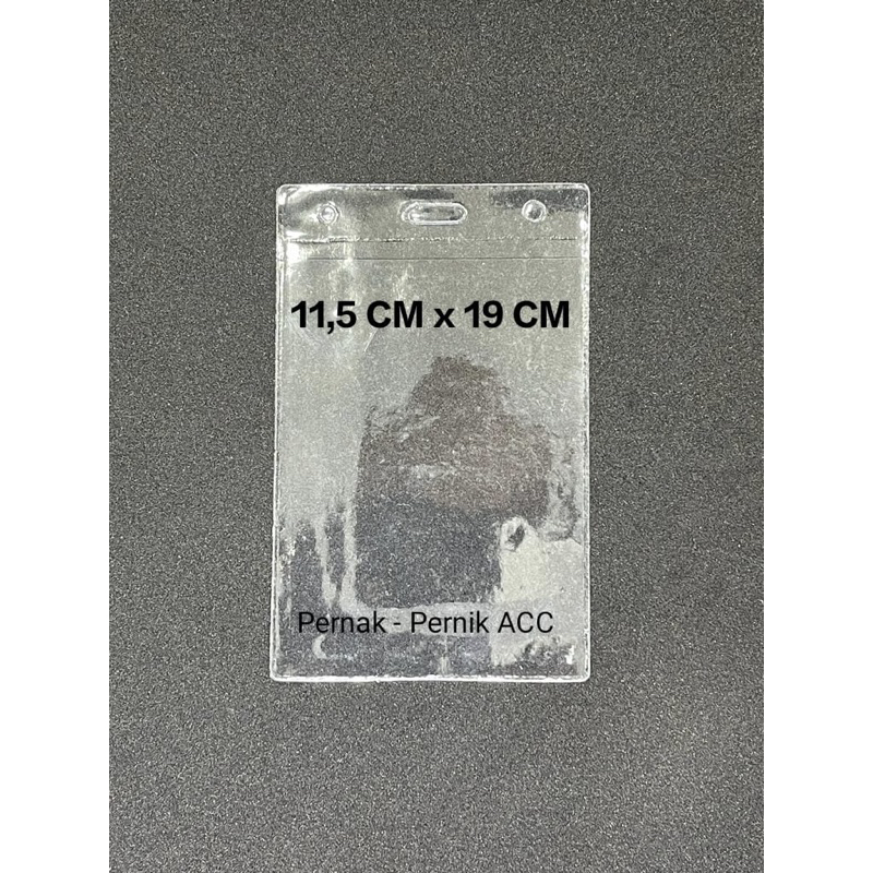 

Kantong Plastik Mika Cover Nametag Panitia / ID CARD Uk. 11,5 x 19 cm isi 100 pcs