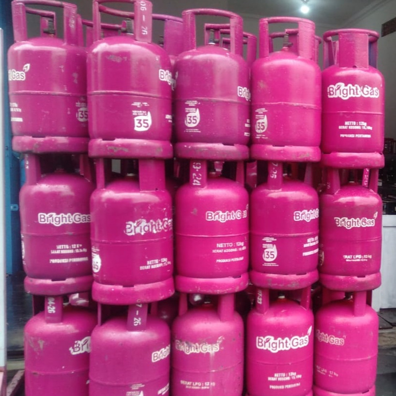 TABUNG BRIGHT GAS 12 KG KOSONG PINK