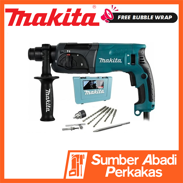 MAKITA HR 2470 X5 Mesin Bor Bobok SDS Beton Tembok Impact Rotary Hammer Drill Jack Demolition HR2470