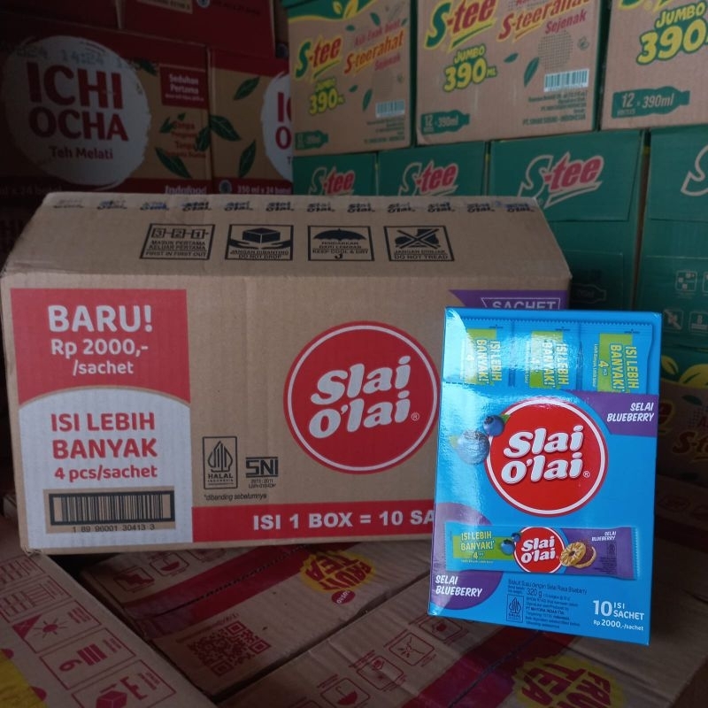 

slai olai 32 gram 1 dus isi 12 box 1 box isi 10 pcs