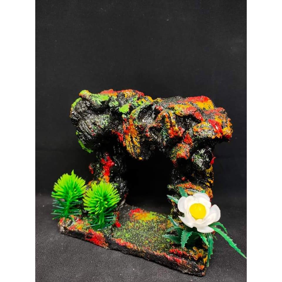 hiasan akuarium goa besar