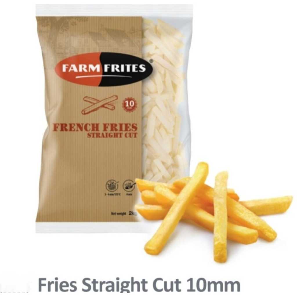 

FARMFRITES French Fries Straight Cut Kentang Premium Belgia Halal 2 kg