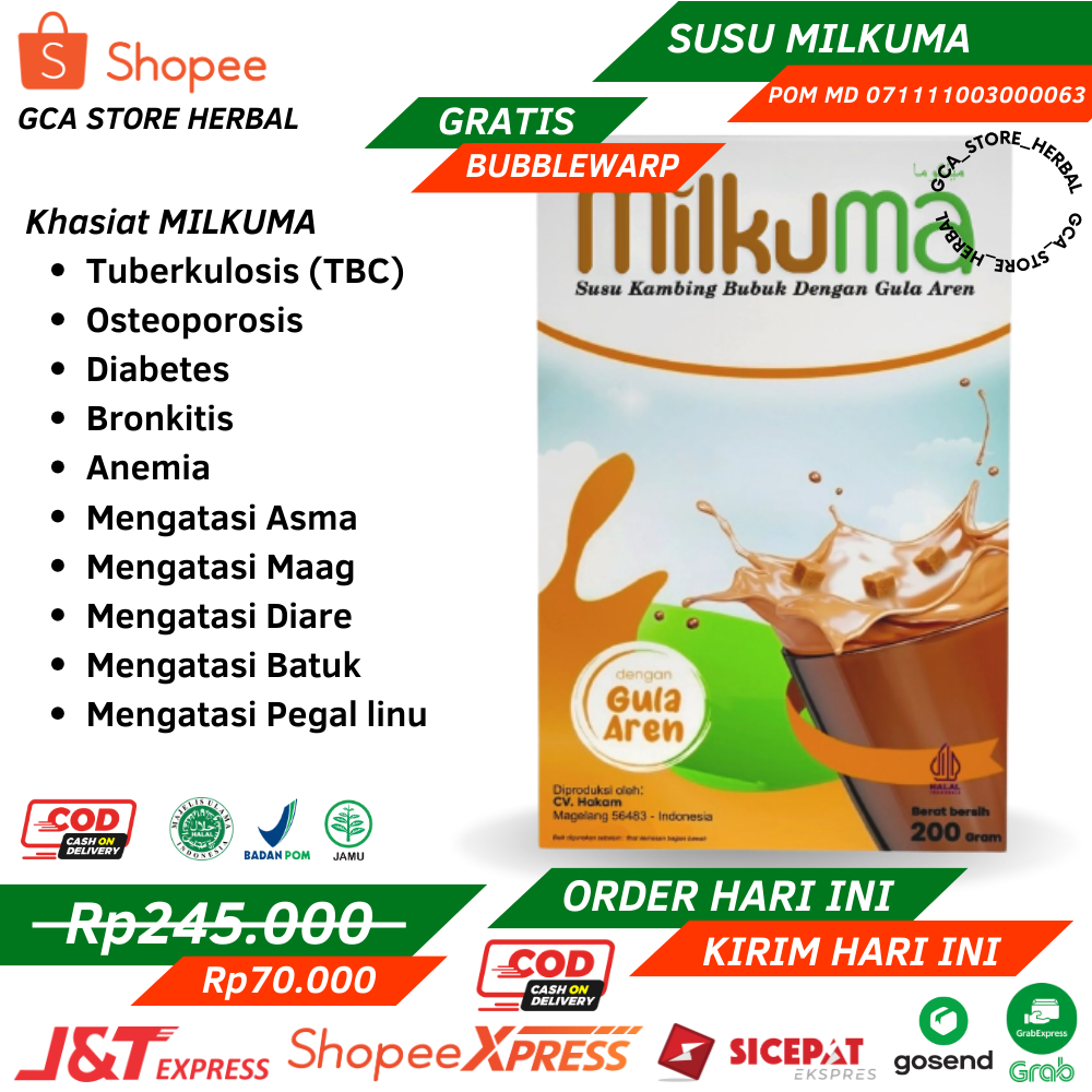Milkuma Susu Kambing Milkuma Sukari Susu Kambing Etawa Bubuk Dengan Gula Aren Tingkatkan Kesehatan T