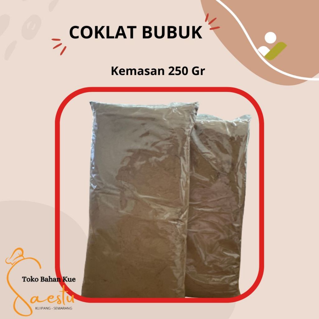 

COKLAT BUBUK 250GR, 100GR, 50GR