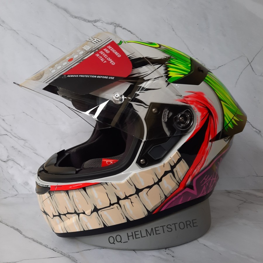 HELM KYT TT COURSE REPAINT JOKER HELM KYT FULL FACE