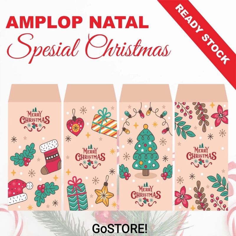 Amplop Natal / Angpao Natal / Amplop Natal Aesthetic / Hadiah Natal