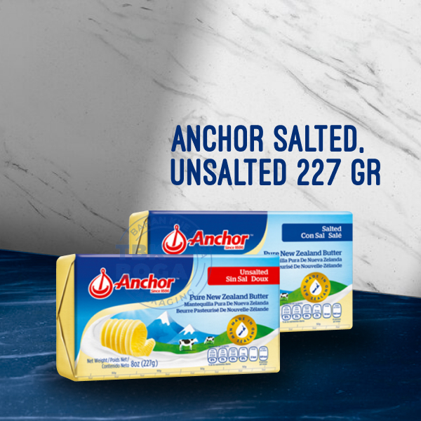 

Butter Anchor ( Salted, Unsalted / 200 gr ) Mentega Asin Tawar Krim Susu