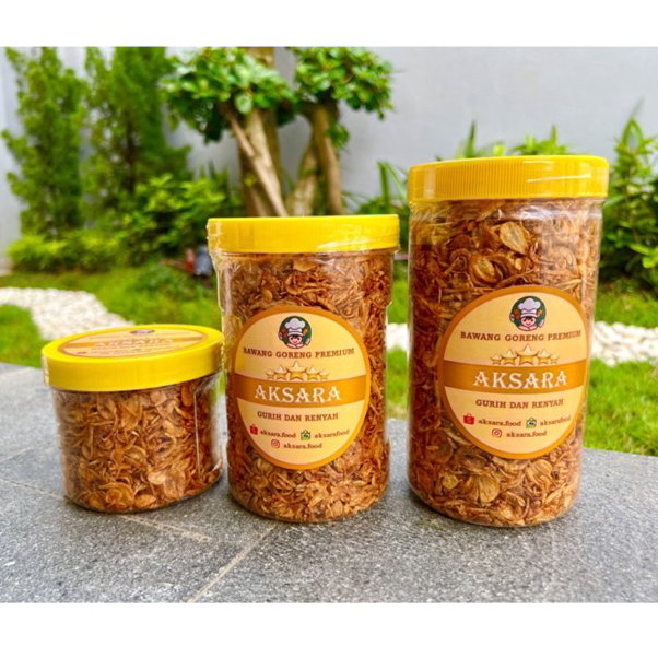 

➦➮✶✺ Bawang Goreng Asli Premium AKSARA A++ | Murni Tanpa Tepung, Original Gurih dan Renyah Ready stock