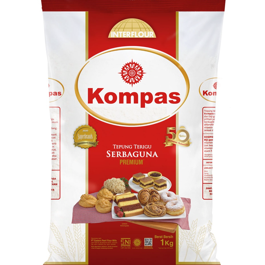 

Terbaru TEPUNG TERIGU KOMPAS 1KG