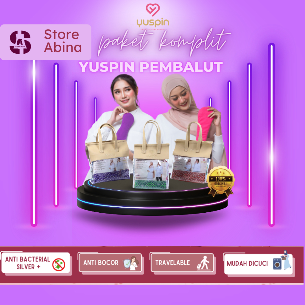 YUSPIN PEMBALUT KAIN CUCI ULANG PAKET KOMPLIT