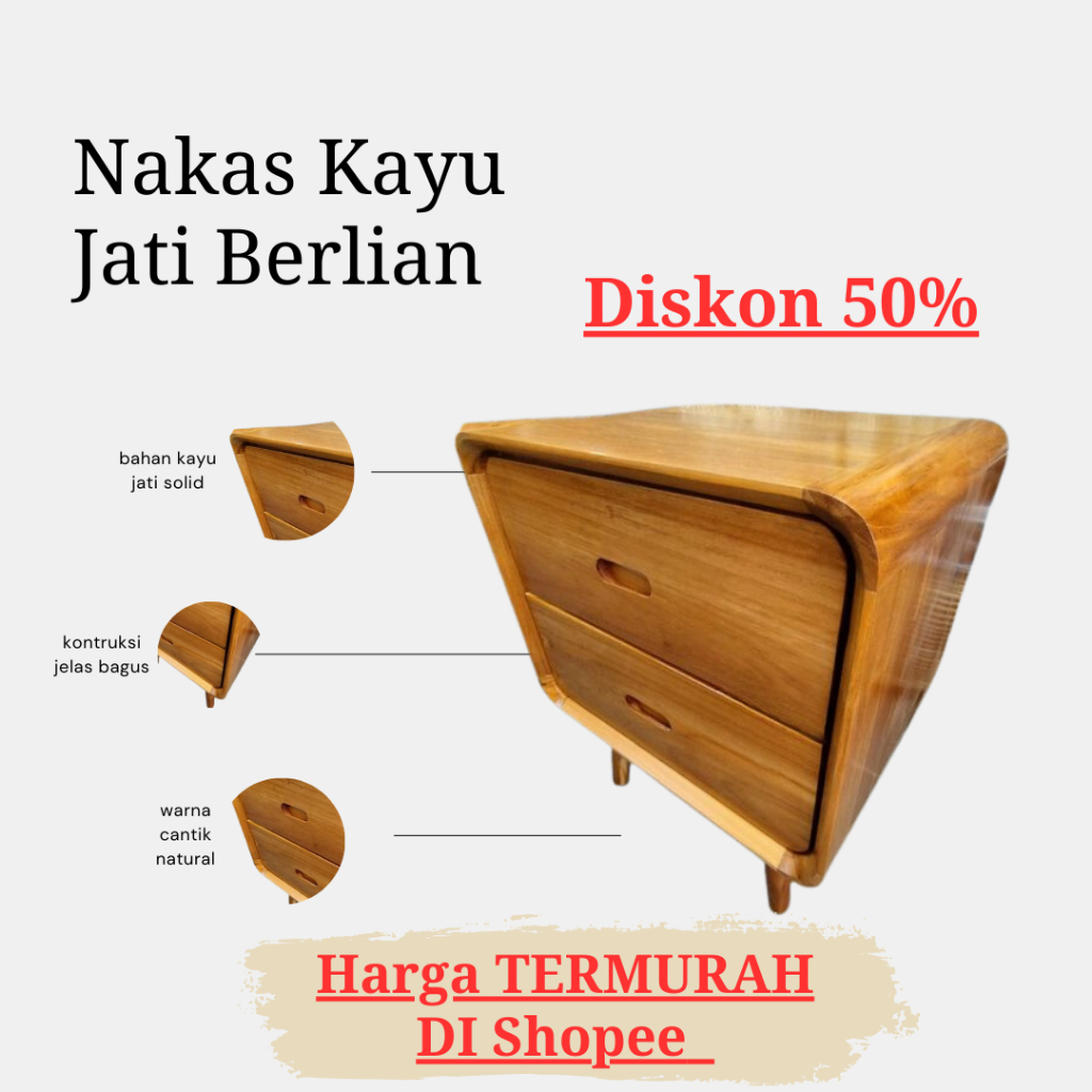 TERMURAH meja nakas minimalis furniture kamar tidur aesthetic