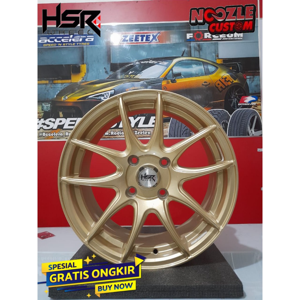 Velg Mobil R16 HSR Kamikaze Pelek Racing PCD 4X100