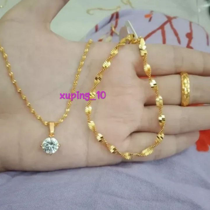 Super Promo set perhiasan wanita dewasa 25,set perhiasan TITANIUM asli anti luntur terbaru, perhiasa