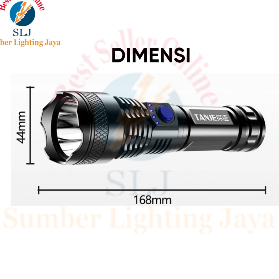 Terkini SENTER LED SUPER TERANG RECHARGEABLE/ SENTER CAS USB ➬✪✸
