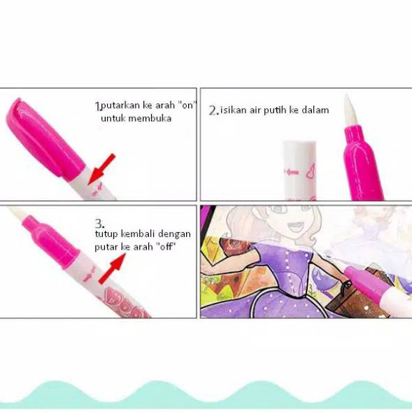 

➶⁎✶ [STORE.1234] MAGIC WATER BOOK / WATER DRAWING / BUKU MEWARNAI ANAK MAGIC PENA AIR / BEST SELLER