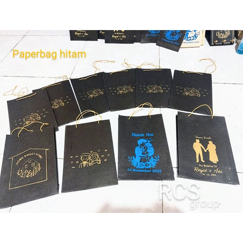 

PAPERBAG tas kertas sablon nama